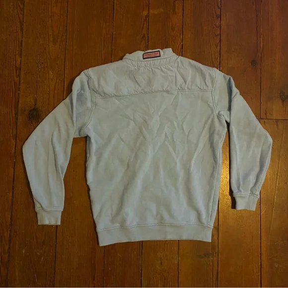 Vineyard Vines Men’s XS Quarter-Zip Pullover Sweatshirt Light Blue - Picture 3 of 8